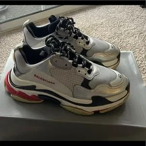 Balenciaga | Shoes | Balenciaga Triple S Size 42 Men White  display picture 3
